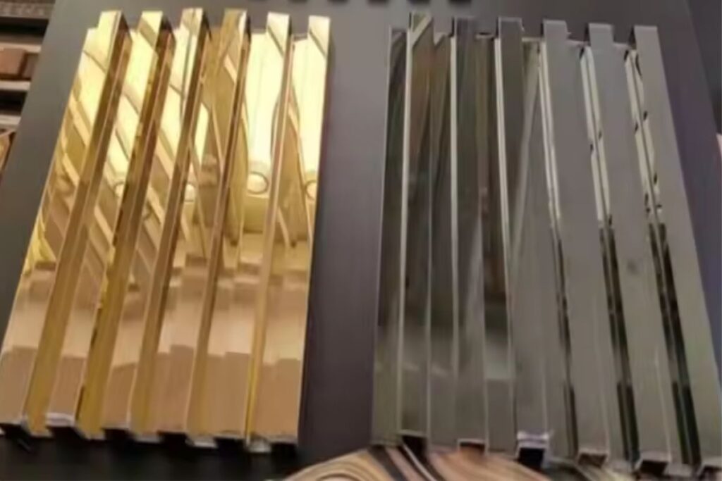 304 SS Mirror Finish Fluted Panel in uae