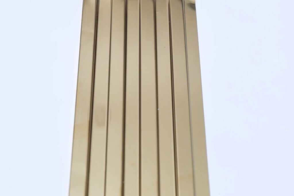 SS Mirror Finish Fluted Panel in uae